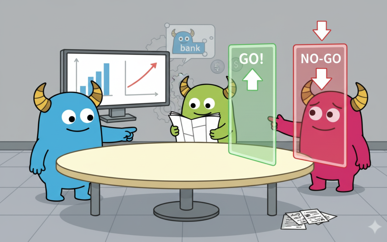 モンスターバンクが提供する「明確なGo/No-Go判断」のためのソリューション