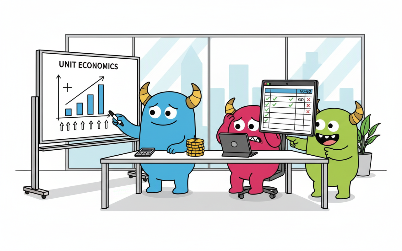 費用対効果を明確にする「ユニットエコノミクス」と「Go/No-Go判断」