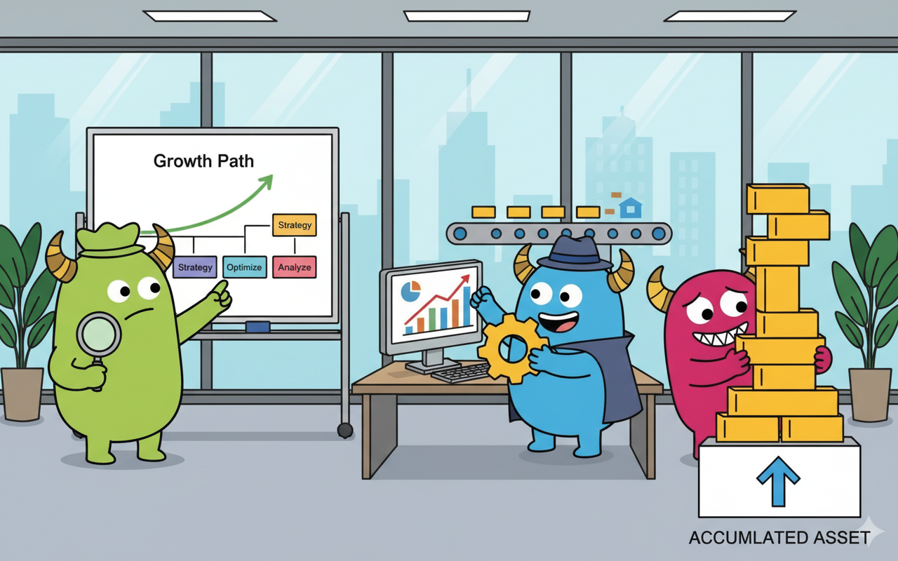 自社の広告運用を「資産」に変えるための3つのステップ